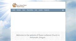 Desktop Screenshot of peaceinphilomath.com
